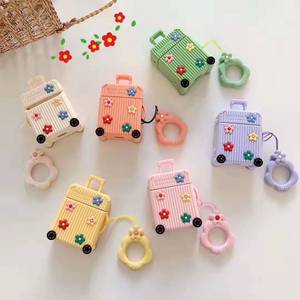 Funda de silicona para auriculares airpods 1/<span class=keywords><strong>2</strong></span>, Funda personalizada con diseño de flores - Product Image 2