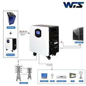 スタンドオールインワンシステム1.28KWh 2.56KWh 12.8V低電力100Ah LiFePO4バッテリー1KWインバーターサポートUPSホームエネルギーシステムMPPT - Product Image 5