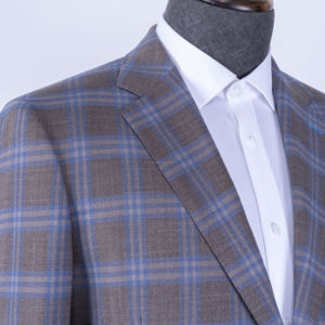 Mantel Hose Offizielle Herren Slim Fits Anzüge Plaid Jacke Casual Designer Hochzeits anzüge für Herren - Product Image 3
