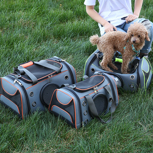 Sac de transport pliable pour animaux Pauljet 7000ml, sac portable pour chat et chien avec fenêtre transparente pour les voyages - Product Image 4