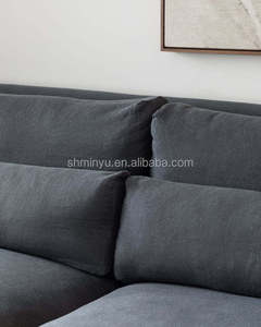 Luxury Modular Set New Design Indoor Living Room Furniture Velvet Fabric <b>Wooden</b> <b>Frame</b> Modern Chaise Sectional - Product Image 4