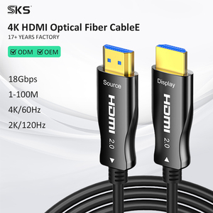 Cable de Fibra Óptica HDMI 4K de 18 Gbps, 4K 60 Hz, 2K 120 Hz, Gris, Cable de Alta Velocidad para <span class=keywords><strong>TV</strong></span>, Proyector, PS5, Xbox, PC, Decodificador - Product Image 4