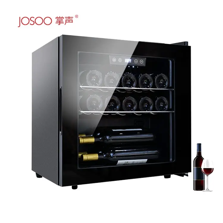 Réfrigérateur à vin en acier inoxydable avec compresseur, 10 l, 20 bouteilles, 220V, portes, change de vin, en métal