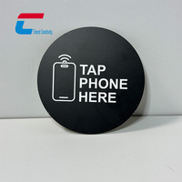 Autocollant NFC programmable en PVC avec code QR pour la donaion sans contact en église, carte de don NFC à tapoter pour les bancs d'église