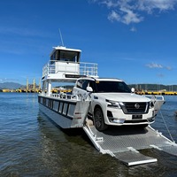 Vente directe d'usine en Chine : Bateau de débarquement en alliage d'aluminium 12m x 4m avec pont volant, 8t-10t, pour passagers et marchandises
