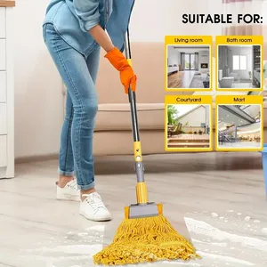 Nhà Máy Trực Tiếp Thân Thiện Với Môi Tính Năng Sàn Làm Sạch Sản Phẩm Mới Bông Ướt Lau Đầu Trong Màu Vàng Cho Nhà Sử Dụng - Product Image 6