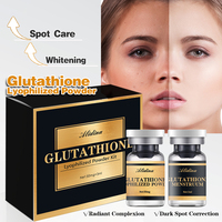 Kit de poudre lyophilisée de glutathion, sérum éclaircissant, complexe de glutathion illuminant EGF, sérum réparateur anti-âge B