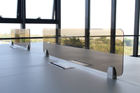 Table de bureau convertible moderne personnalisable en usine, mobilier de bureau, poste de travail cubique en bois pour 4 personnes