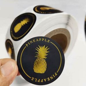 Etiquetas Adhesivas de Vinilo Impermeables, Etiquetas de Código de Barras Personalizadas en Rollo con Estampado Dorado e Impresión por Inyección de Tinta - Product Image 5