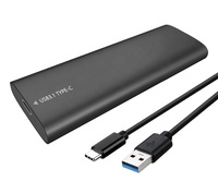 Box per Disco Rigido NGFF a USB3.1 M.2, Custodia per SSD in Alluminio