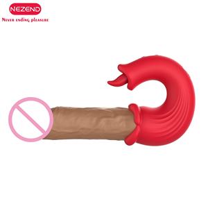 Hot Tong Vibrator 10 Thuring Likken Modi <span class=keywords><strong>G</strong></span> <span class=keywords><strong>Spot</strong></span> Clitoris Stimulatie Siliconen <span class=keywords><strong>Dildo</strong></span> Vibrerende Seksuele Speeltjes Voor Vrouwen - Product Image 4