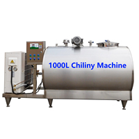 Mini machine froide instantanée de pasteurisation 500 pasteurisateur de 200 litres pour la glace