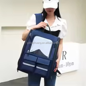 Mochila Transpirable de Gran Capacidad <span class=keywords><strong>para</strong></span> Mascotas, Portátil, de Doble Correa <span class=keywords><strong>para</strong></span> Hombro, Apta <span class=keywords><strong>para</strong></span> Perros <span class=keywords><strong>y</strong></span> Gatos, con Ruedas <span class=keywords><strong>y</strong></span> Correa <span class=keywords><strong>para</strong></span> Llevar al Hombro - Product Image 5