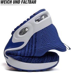 Zapatillas deportivas ligeras para mujer, zapatos informales transpirables con cojín de aire, color negro, para correr, venta al por mayor, 2021 - Product Image 5