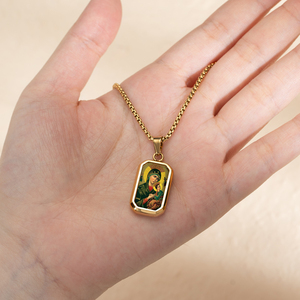 Giveluck tám kho báu Mặt dây chuyền đồ trang sức tôn giáo hình ảnh "phụ nữ của chúng tôi của vĩnh viễn giúp đỡ" Mô hình tùy chỉnh cho bán buôn - Product Image 3