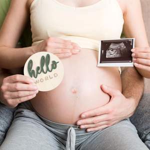 Set di 7 Carte Mensili 3D per Neonati, Insegne per Annuncio Nascita, Cartelli Bifacciali 'Hello World' per Neonati, Dischi in Legno - Product Image 6