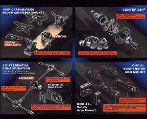 <span class=keywords><strong>MITSUBISHI</strong></span> EVO 1:10 FOXHOUND HNR H9804 Eléctrico RC Drift Car Control Remoto Rally Truck 4WD con Brushless Impermeable 60A ESC - Product Image 4