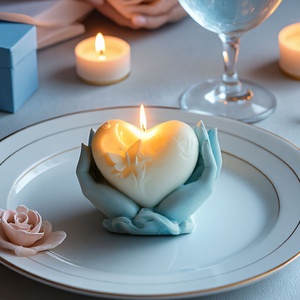 Molde de silicona TangChu para velas de yeso con forma de corazón, DIY - Product Image 3