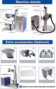 Máquina de Marcado Láser de Fibra JPT M7 de 50W 2 3D MoPA FTL para Metal - Product Image 4