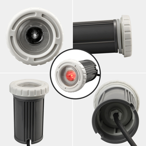 Lampe LED submersible encastrée pour <span class=keywords><strong>piscine</strong></span> et spa, 3x3W, 9W, mini D90mm, RGB, télécommande RF, en plastique - Product Image 2