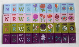 Tuiles de jeu de Mahjong et <span class=keywords><strong>Ludo</strong></span> en acrylique bleues, pliables, portables, modernes, de luxe, pour l'intérieur, toutes saisons, 1 couche, gravées, 160 pièces, pour enfants - Product Image 6