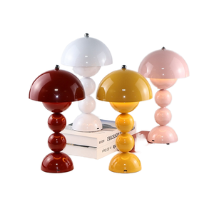 Lampada da Tavolo <span class=keywords><strong>LED</strong></span> Nordica a Cupola in ABS, Alimentata a Batteria 5V, Controllo Touch Dimmerabile, Luce Ambientale Costante per Camera da Letto/Matrimonio/Ufficio - Product Image 1