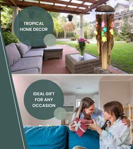 Piney Bamboo Wind Chimes-Campanas de viento de madera para exteriores - Product Image 4