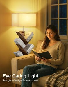مؤقت أرفف كتب على شكل شجرة ، أرضية طويلة حديثة ، أرفف منظمة صغيرة للكتب لغرفة المعيشة وغرفة النوم والمكتب - Product Image 3