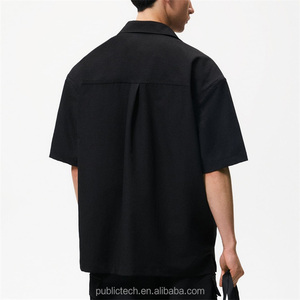 Camisa holgada informal para hombre, camisa masculina de poliéster 100%, personalizada, de alta calidad, a la moda - Product Image 3