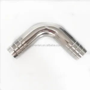 304/316 stainless steel sanitary 90 degree hose barb elbow double head hose barb connector hose barb adapter Pipe Fittings