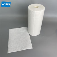 WIPEX Rollo de Papel Absorbente Industrial Desechable de Celulosa y Pulpa de Madera de Alta Resistencia para Cuartos Limpios y Talleres
