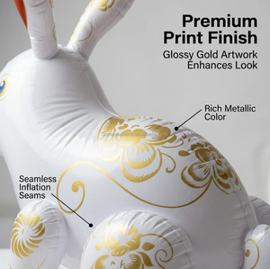 Globo Inflable Personalizado con Control Remoto, Impermeable, Modelo de Conejo de Dibujos Animados para Festival del Bote del Dragón, para Publicidad Exterior - Product Image 2