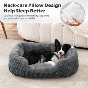 Venta al por mayor de cama de lujo para perros pequeños, medianos y grandes, sofá cama ortopédico lavable para perros, cama calmante con fondo antideslizante - Product Image 2