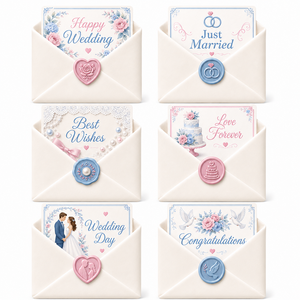 <span class=keywords><strong>Sello</strong></span> de cera romántico de resina ecológica, imán divertido para nevera, regalo de boda, recuerdo de boda para recién casados, recuerdo de fiesta al por mayor - Product Image 2
