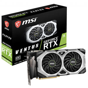 กราฟิกการ์ด <span class=keywords><strong>MSI</strong></span> NVIDIA GeForce RTX <span class=keywords><strong>2080</strong></span> Ventus xoc ที่ใช้กับหน่วยความจำ GDDR6 8GB รองรับการโอเวอร์คล็อก RTX 2060 2060S 2070s GPU - Product Image 1