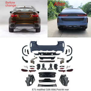Aggiornamento di vendita calda a G06 X6M Kit di fase avanzata anteriore e posteriore paraurti anteriore staffe parafanghi cappucci esportazione per <span class=keywords><strong>BMW</strong></span> <span class=keywords><strong>X6</strong></span> E71 - Product Image 3