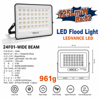 Projecteur LED linéaire 100W extérieur IP65 étanche 220-240V PF0.9