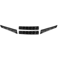 Jimny – couvercle de filet de pare-chocs avant en Fiber de carbone, accessoires en acier inoxydable, 4 pièces pour Suzuki Jimny JB64 Jb74