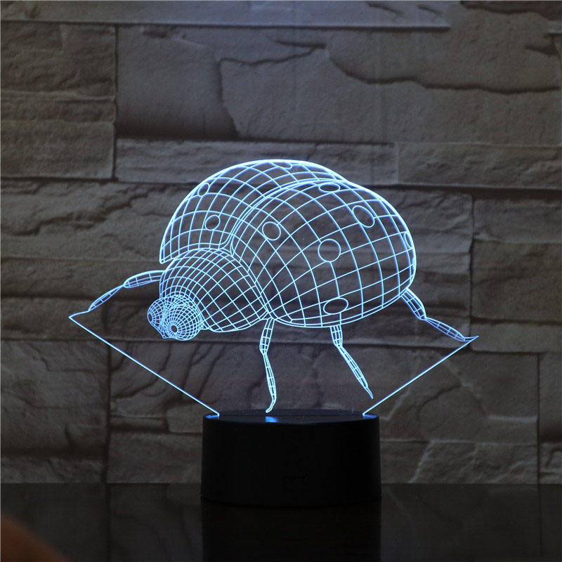 Luz de noche LED 3D, lámpara 3D de telaraña Coral, lámpara de pared USB novedosa, luz nocturna para niños, lámparas acrílicas, lámpara de ambiente