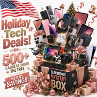 Boîte mystère de Noël électronique USA – 1 à 3 gadgets aléatoires, plus de 500 modèles différents de haute valeur disponibles – Prix de gros