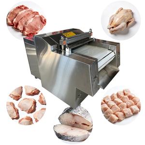 Súper Rendimiento 	 Máquina Cortadora de Carne 	 Máquina para Cortar Filetes de Carne Congelada de Res, <span class=keywords><strong>Pollo</strong></span> y Pescado 	 Máquina Cortadora de Carne de Cabra en Cubos, para Pescado - Product Image 4
