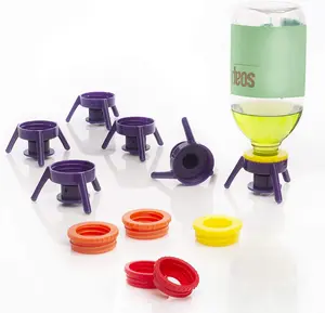 Besafe 3 Packs Fles Ondersteboven Om Elke Drop-Out Adapters Universele Plastic Fles Dop Stand Legen Kit Voor Keuken