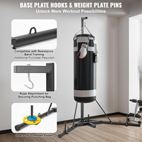 Support de boxe réglable en hauteur pour sac de frappe rapide, entraînement sportif de boxe, équipement de gym à domicile