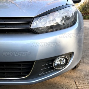 For Volkswagen Golf 6 Exterior Accessories Car <b>Styling</b> Trim <b>Head</b> Light Lamp Eyelids Eyebrow Headlight Decoration Body Kit - Product Image 3