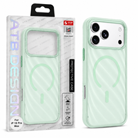 Étui de téléphone magnétique à motif ondulé ATB pour iPhone 18 Pro Max, finition mate translucide, sensation de peau, compatible avec l'étui magnétique pour iPhone 17