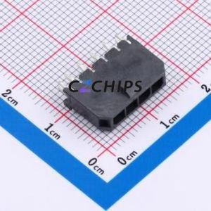 436500419 Wire-to-Board Pin Header Through hole Component (THT),P=3mm Connector 1x4P 3mm Through Hole Micro-Fit (MX 3.0) - Product Image 1