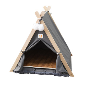 Hot Sale Canvas Material Yurt <strong>Tent</strong> House Comfortable Durable Aesthetic Design Cat Dog <strong>Bed</strong> <strong>Pop</strong> <strong>up</strong> Pet Teepee <strong>Tent</strong> - Product Image 2