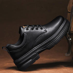 مقاس كبير من الجلد فستان مطبخ كاجوال جلد طبيعي حذاء طاه رجالي فاخر جلد رجالي حذاء بدون كعب كلاسيكي للرجال - Product Image 1