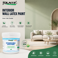 Peinture murale intérieure au latex sans COV, inodore, lavable, anti-moisissure, à base d'eau pour la maison et la chambre - Vente en gros OEM