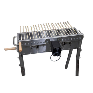 <span class=keywords><strong>Griglia</strong></span> Hibachi BBQ con Altezza Gambe Regolabile in Acciaio Inox Durevole 20 Spiedini <span class=keywords><strong>per</strong></span> Kebab <span class=keywords><strong>Barbecue</strong></span> con Rotazione Automatica - Product Image 4